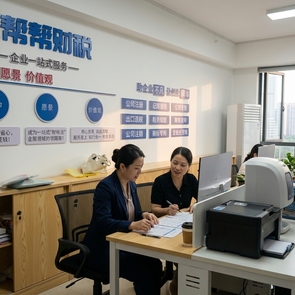 惠州代理记账公司客户咨询现场