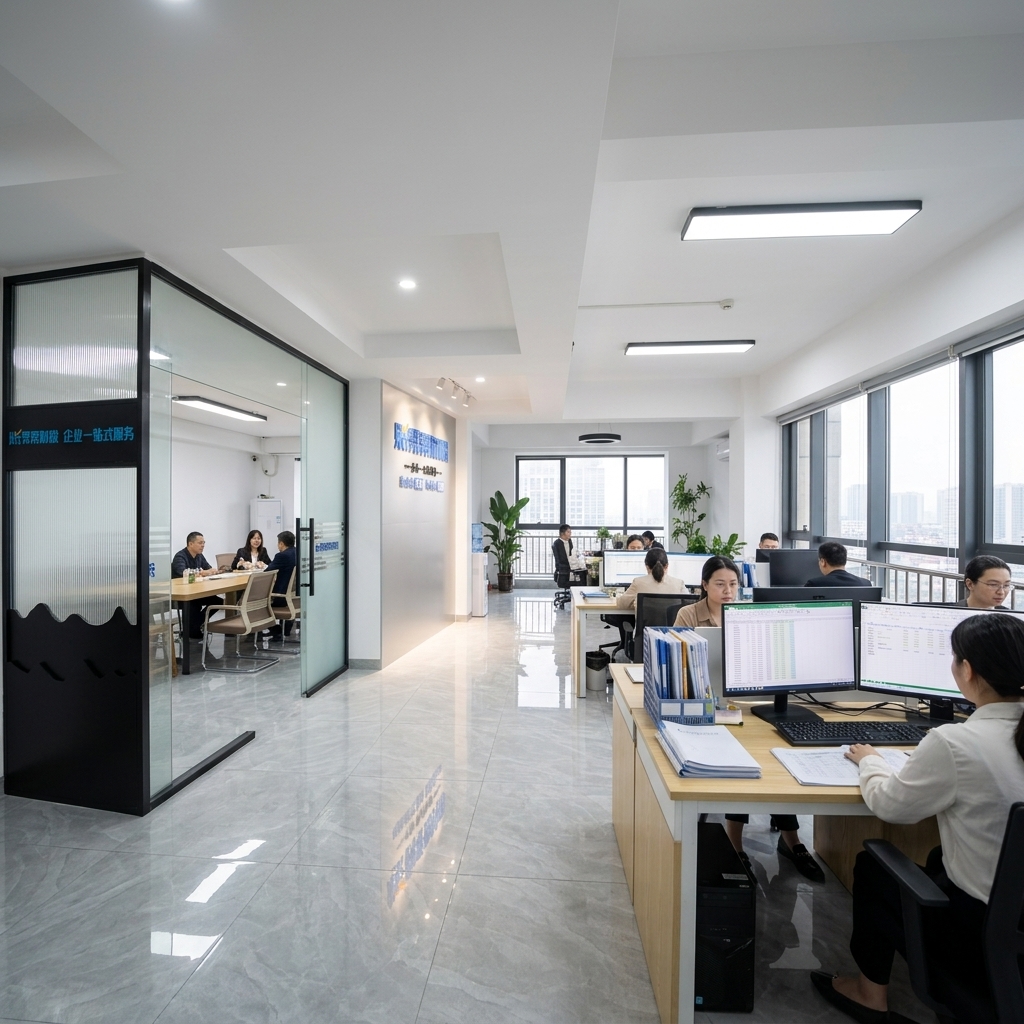 惠州正规代理记账公司宽敞明亮的办公空间